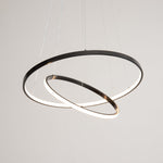 Orrery Rings Chandelier — Modern Brass LED Pendant Light