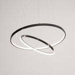 Orrery Rings Chandelier — Modern Brass LED Pendant Light