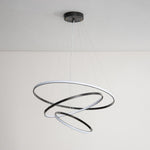 Orrery Rings Chandelier — Modern Brass LED Pendant Light