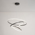 Orrery Rings Chandelier — Modern Brass LED Pendant Light