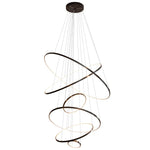 Orrery Rings Chandelier — Modern Brass LED Pendant Light