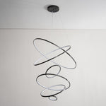 Orrery Rings Chandelier — Modern Brass LED Pendant Light