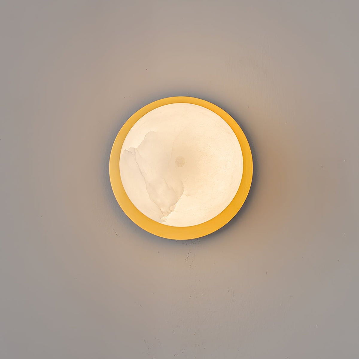Orrila Dawn Alabaster Wall Sconce in Brushed Brass | Modern Minimalist Lighting