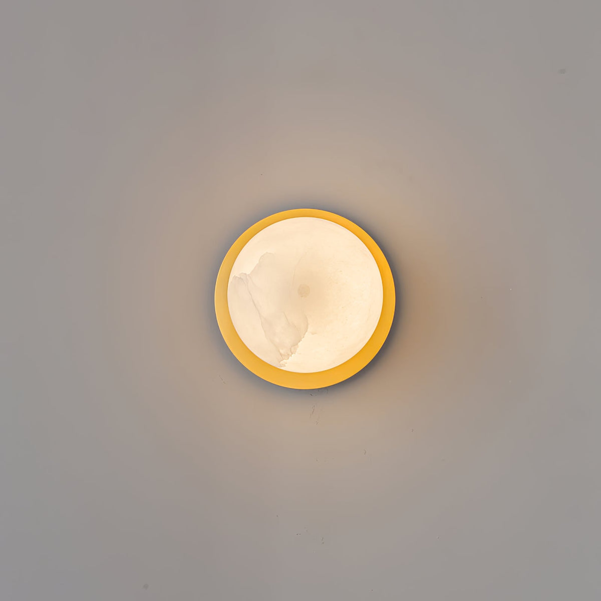 Orrila Dawn Alabaster Wall Sconce in Brushed Brass | Modern Minimalist Lighting