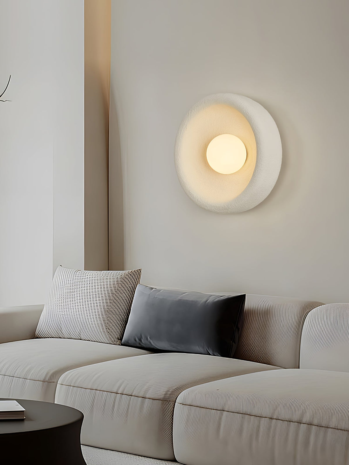 Orrin Halo Wall Sconce — Modern Minimalist LED Wall Light for Bedroom & Living Room