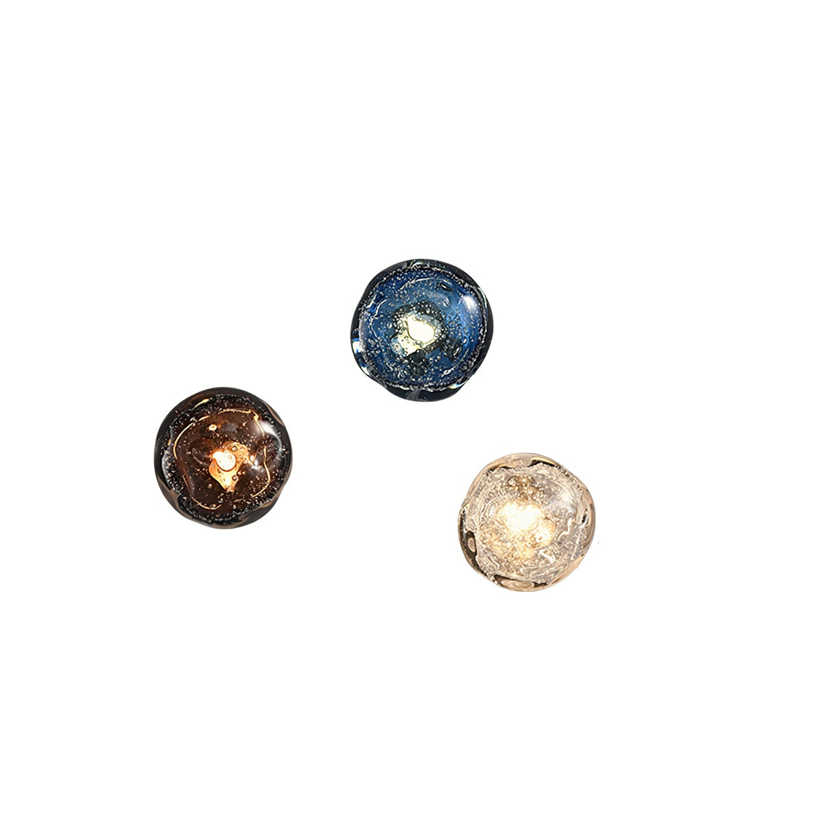 Orrin Molten Glass Wall Sconce | Handcrafted LED Art Glass Lighting
