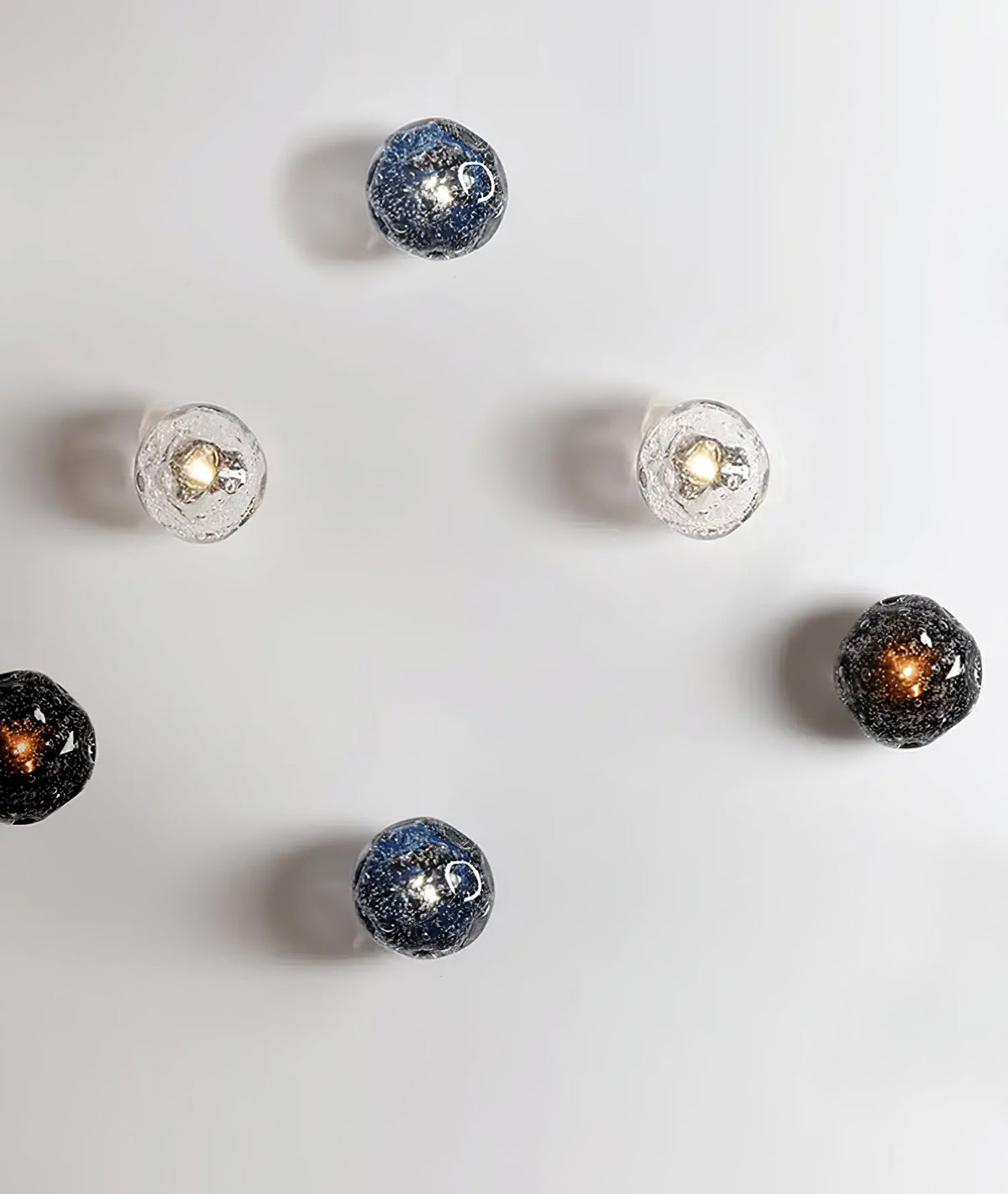 Orrin Molten Glass Wall Sconce | Handcrafted LED Art Glass Lighting