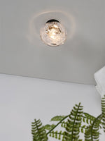 Orrin Molten Glass Wall Sconce | Handcrafted LED Art Glass Lighting