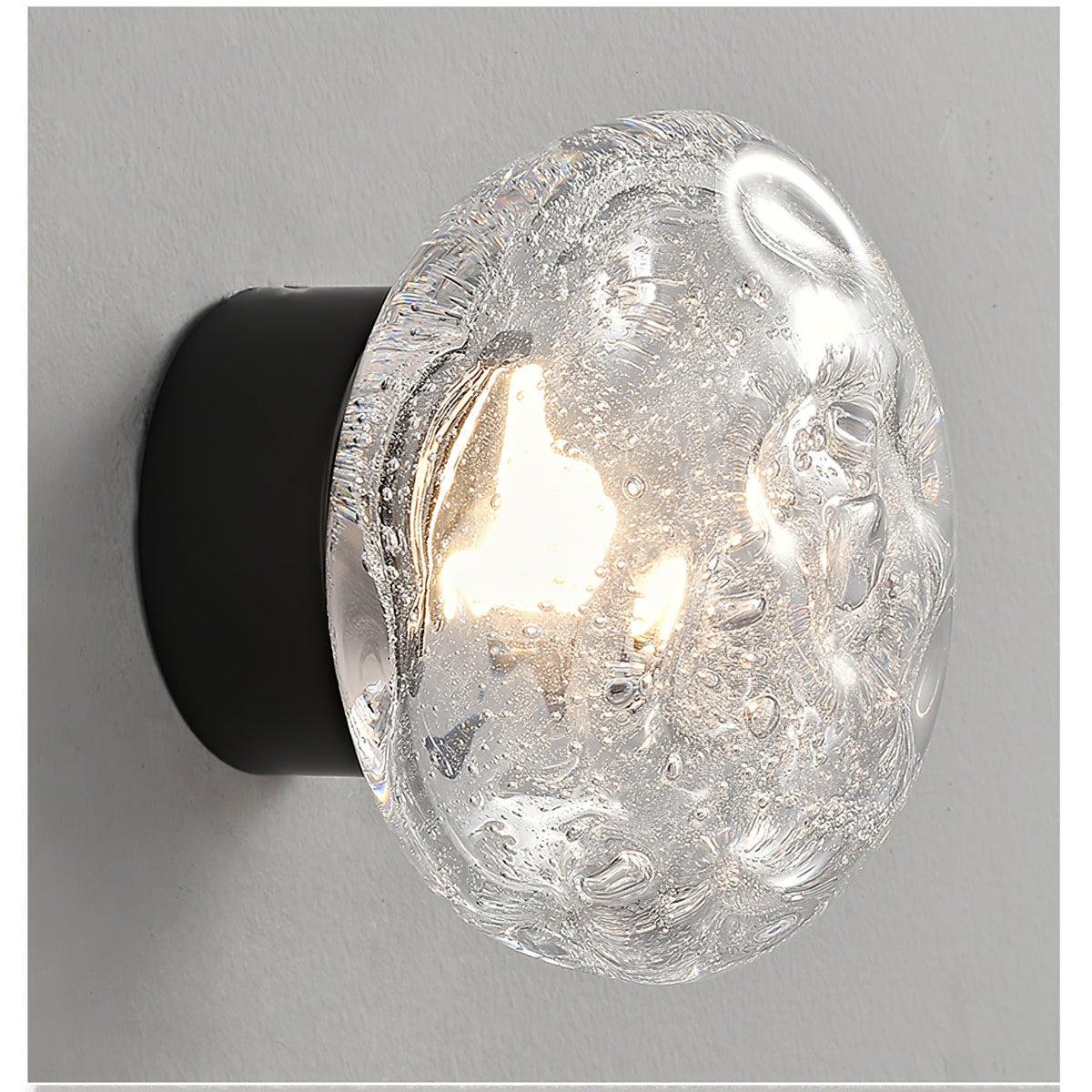 Orrin Molten Glass Wall Sconce | Handcrafted LED Art Glass Lighting