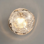 Orrin Molten Glass Wall Sconce | Handcrafted LED Art Glass Lighting