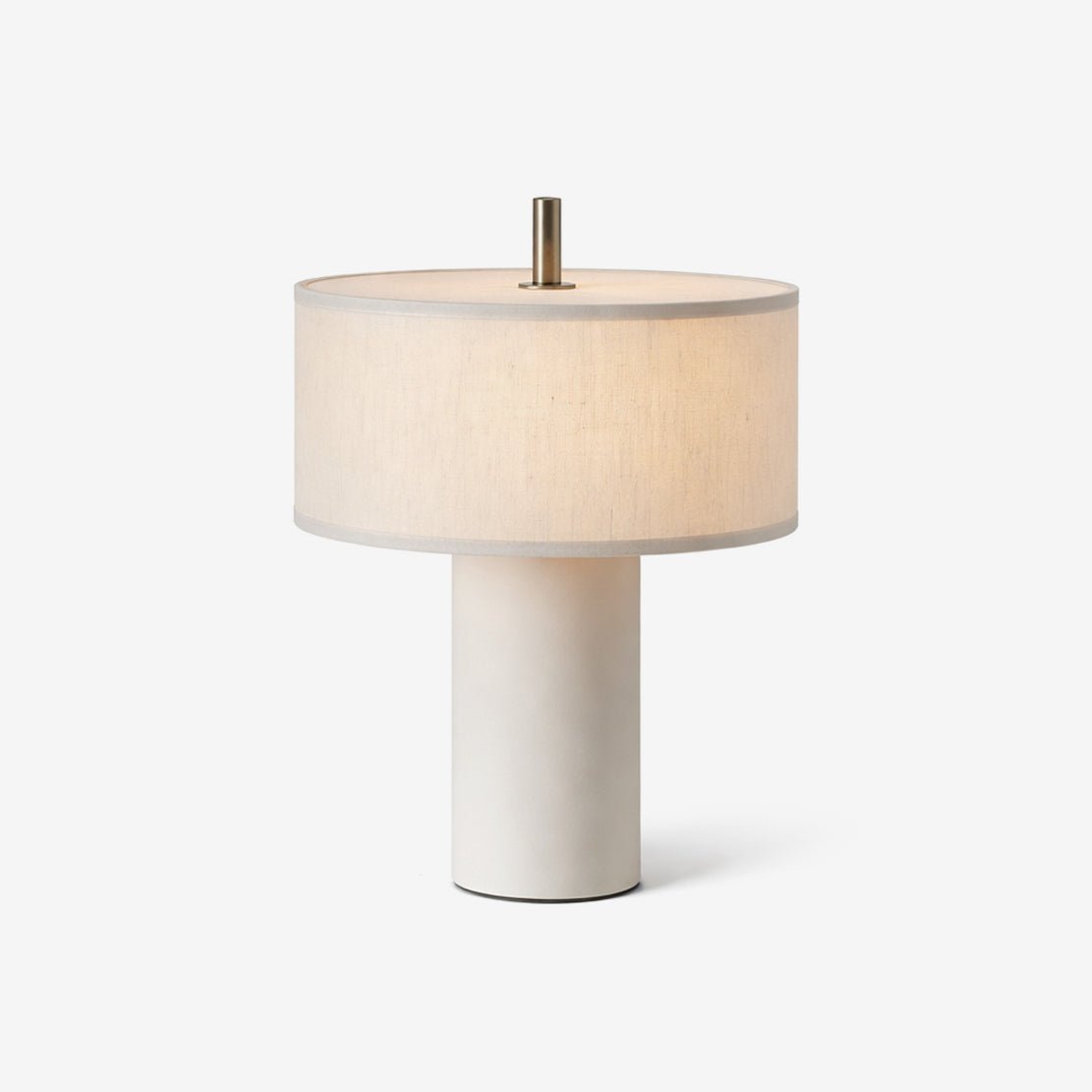 Orvane Minimalist Table Lamp with Marble Base and Fabric Shade