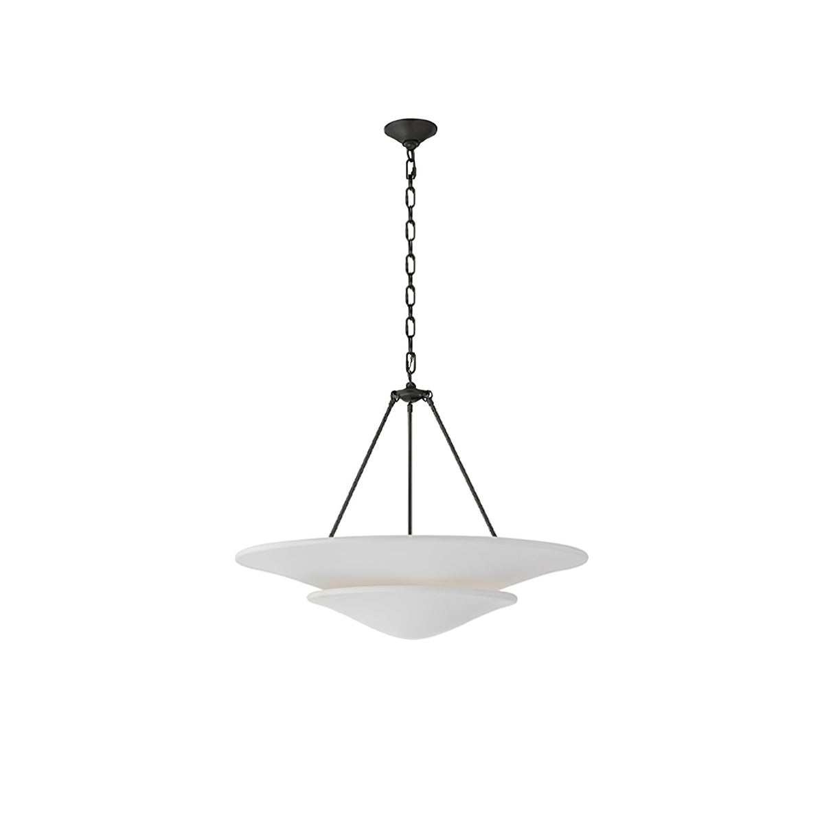 Orvus Cloud Pendant Light — Sculptural Plaster & Metal Ceiling Lamp