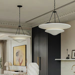 Orvus Cloud Pendant Light — Sculptural Plaster & Metal Ceiling Lamp