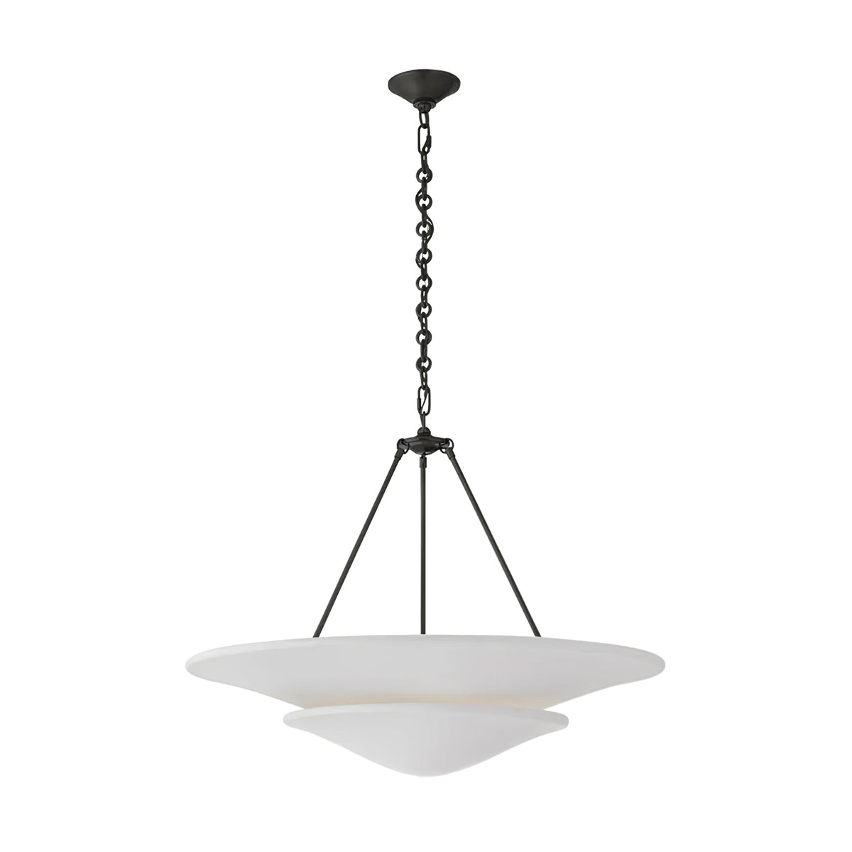 Orvus Cloud Pendant Light — Sculptural Plaster & Metal Ceiling Lamp