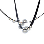 Orvyn Leather Arc Chandelier – Modern Linear LED Pendant Light