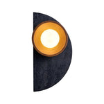 Orymir Wall Sconce with Black Travertine and Walnut