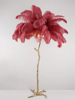 Ostrich Feather Floor Lamp