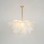 Ostrich Feather Pendant Lamp