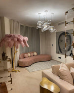 Ostrich Feather Floor Lamp