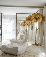 Ostrich Feather Floor Lamp