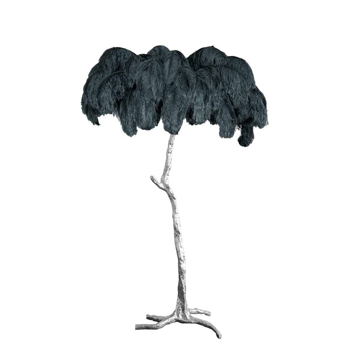 Ostrich Feather Floor Lamp