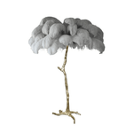 Ostrich Feather Floor Lamp