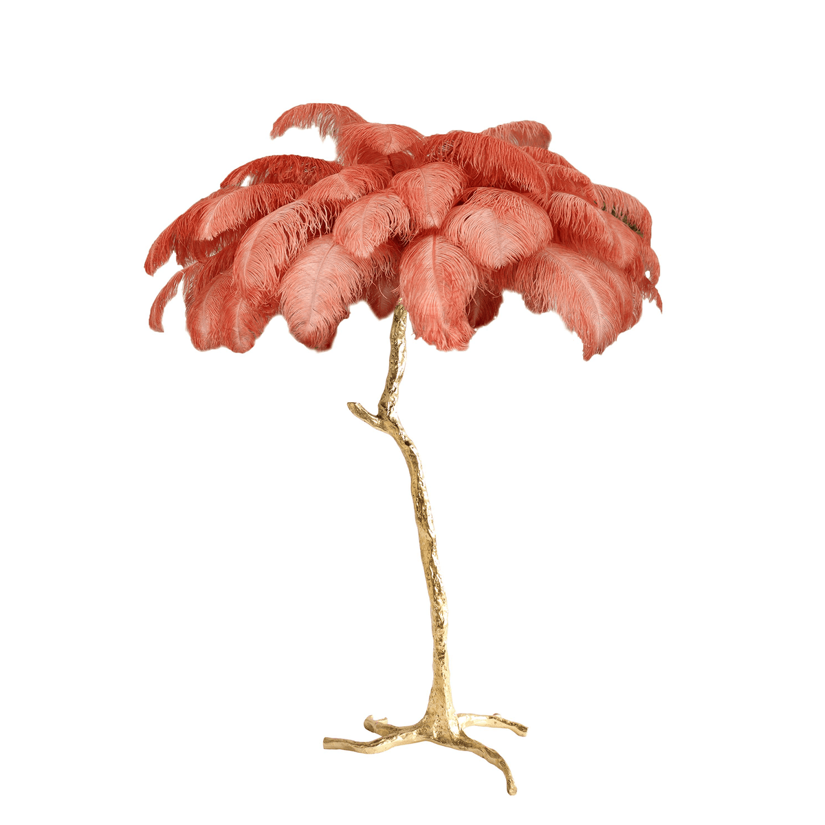 Ostrich Feather Floor Lamp