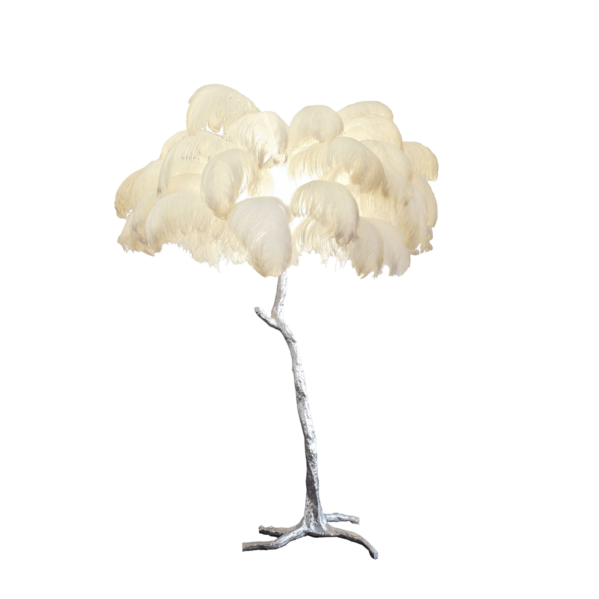 Ostrich Feather Floor Lamp