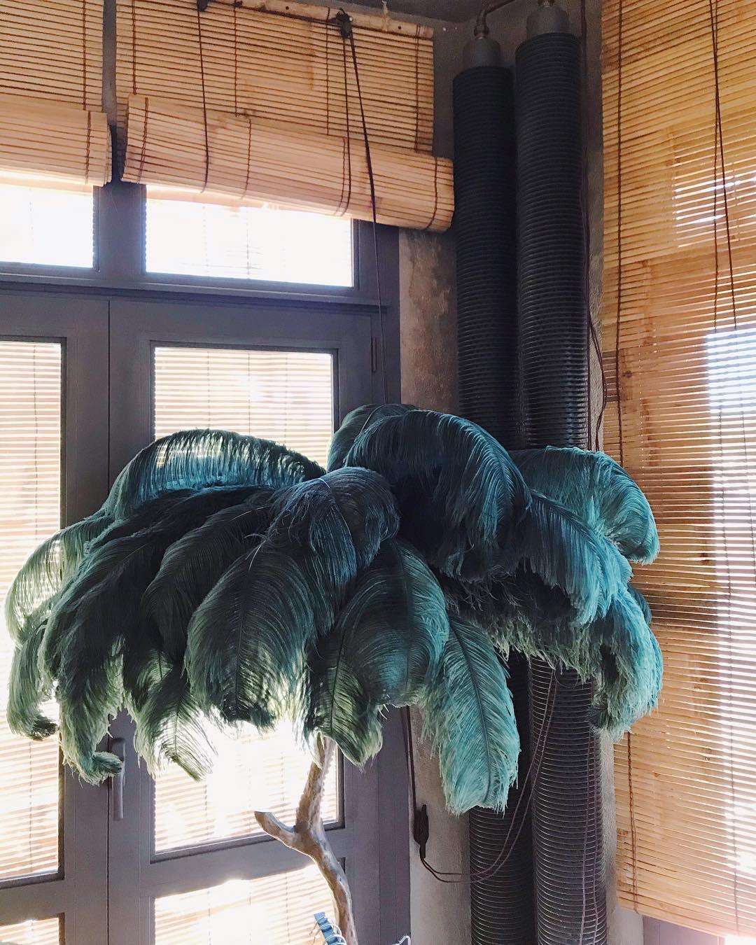 ostrich-feather-floor-light
