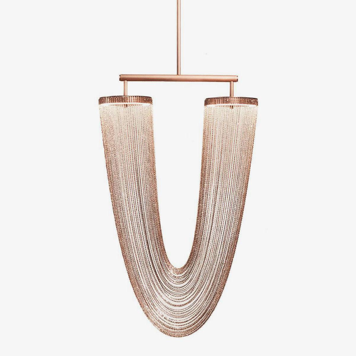 Otero Sculptural Copper Pendant Light with Integrated LED