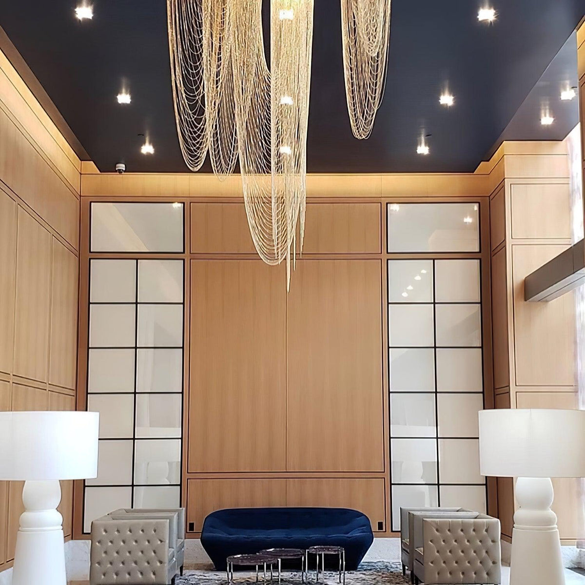 Otero Sculptural Copper Pendant Light with Integrated LED