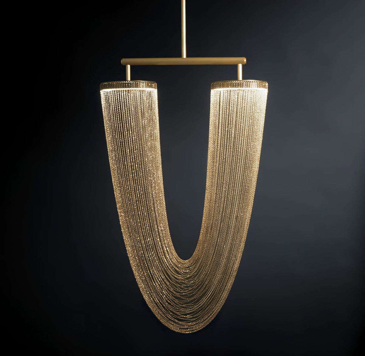Otero Sculptural Copper Pendant Light with Integrated LED