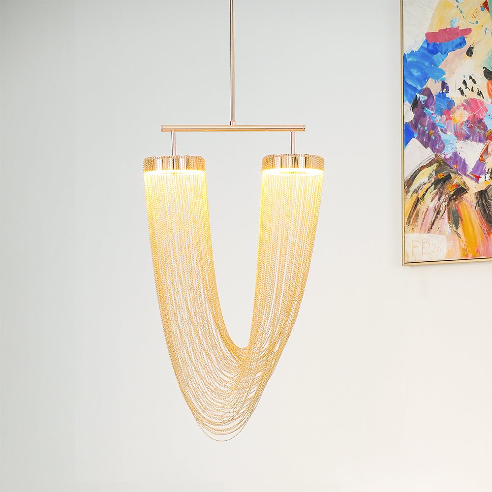 Otero Sculptural Copper Pendant Light with Integrated LED