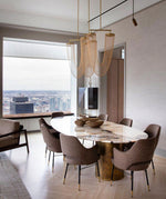 Otero Sculptural Copper Pendant Light with Integrated LED