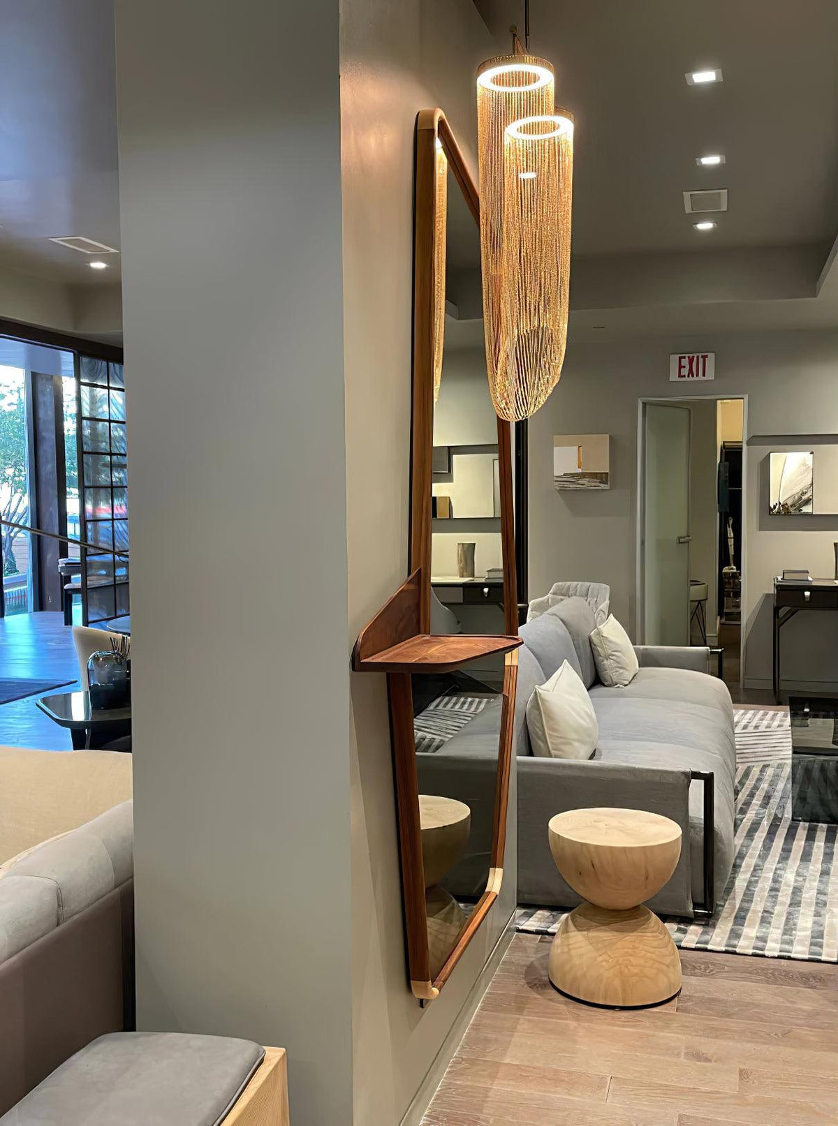 Otero Sculptural Copper Pendant Light with Integrated LED