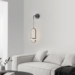 Oval Brass Wall Light