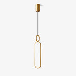 Led Oval Linear Pendant Light