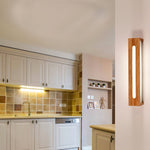 Oval Wooden Wall Light