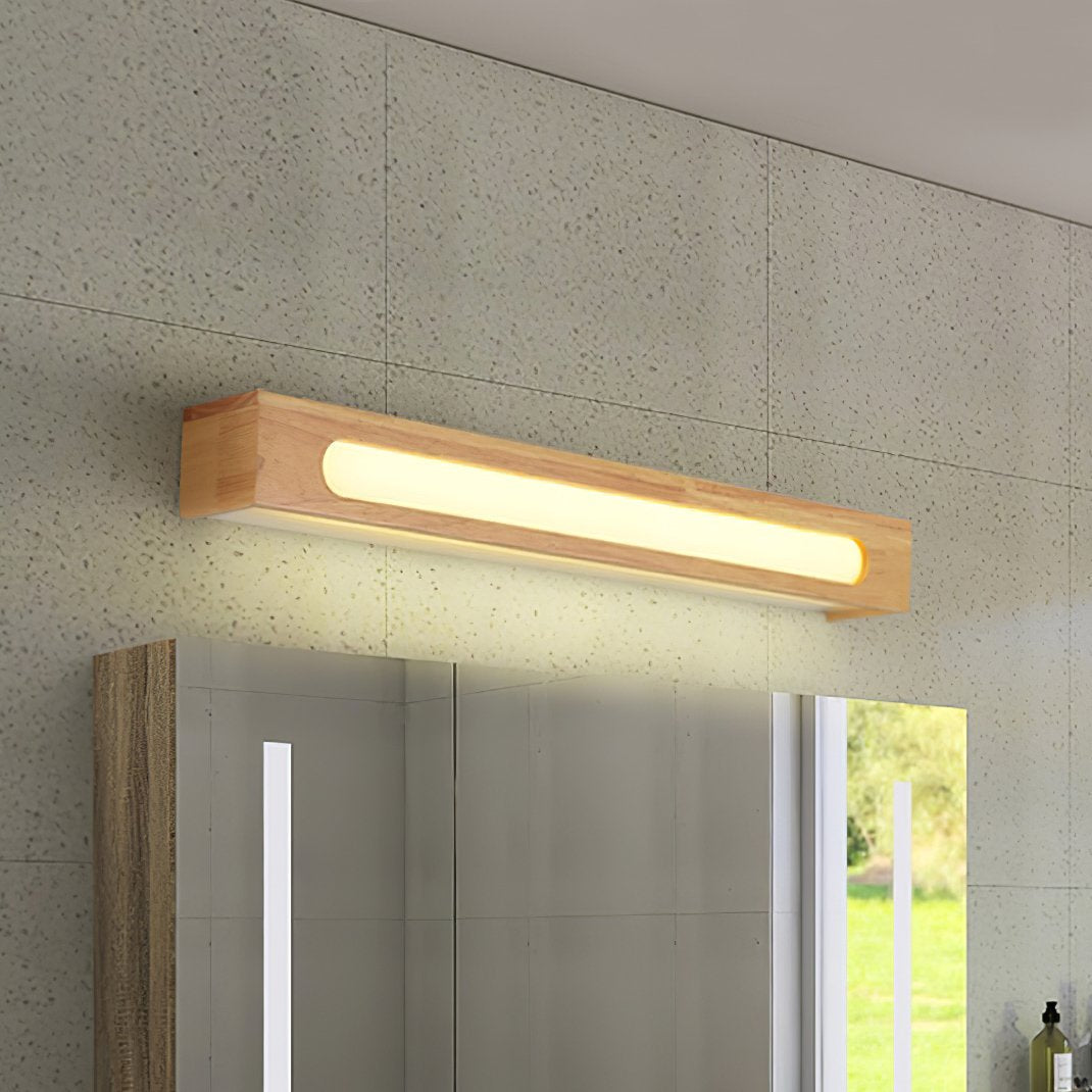 Oval Wooden Wall Light