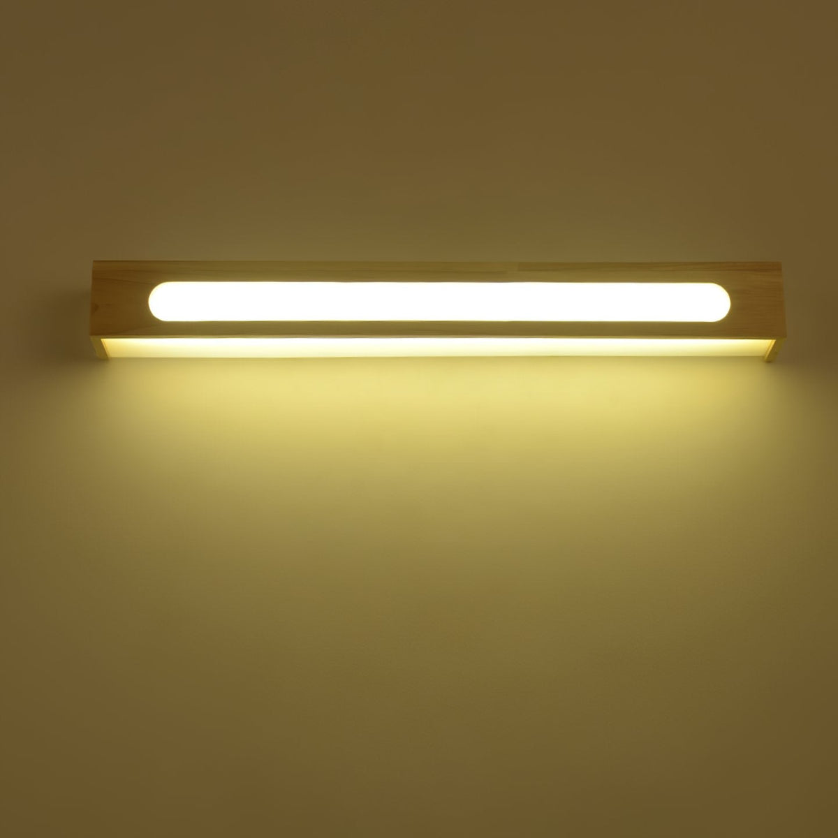 Oval Wooden Wall Light
