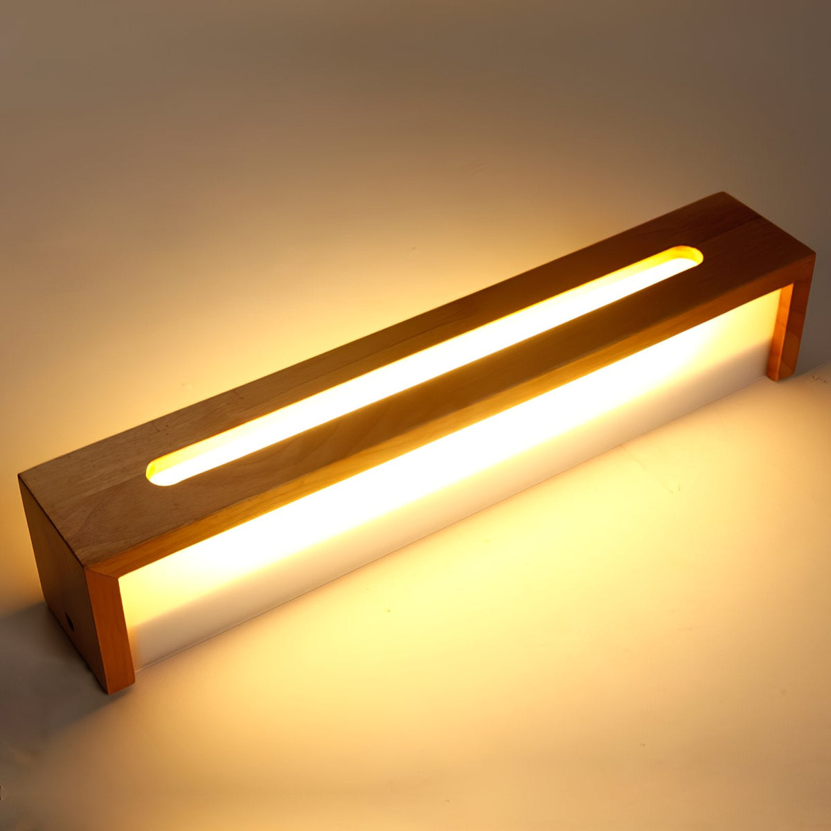 Oval Wooden Wall Light
