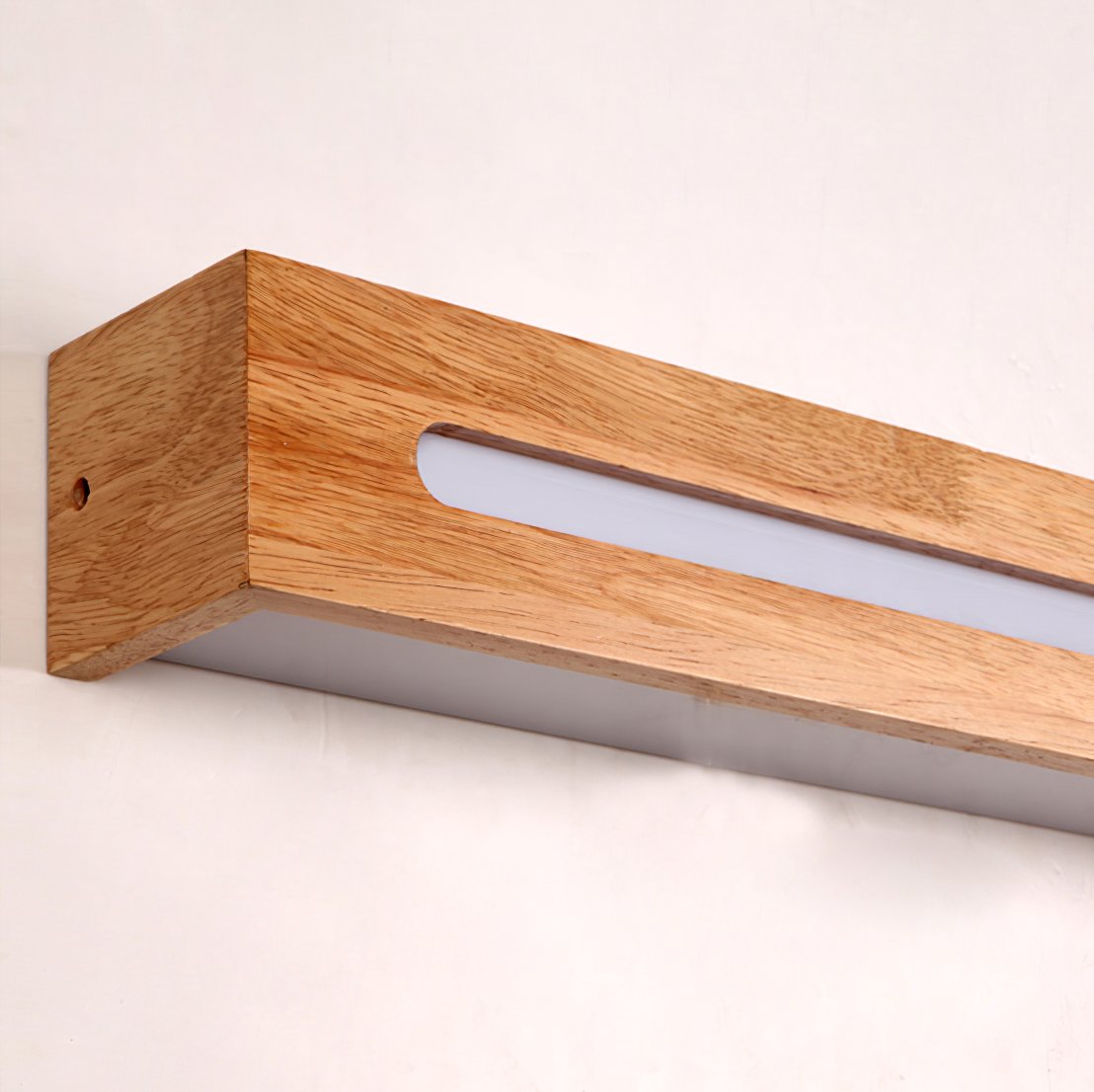 Oval Wooden Wall Light