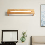 Oval Wooden Wall Light