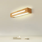 Oval Wooden Wall Light