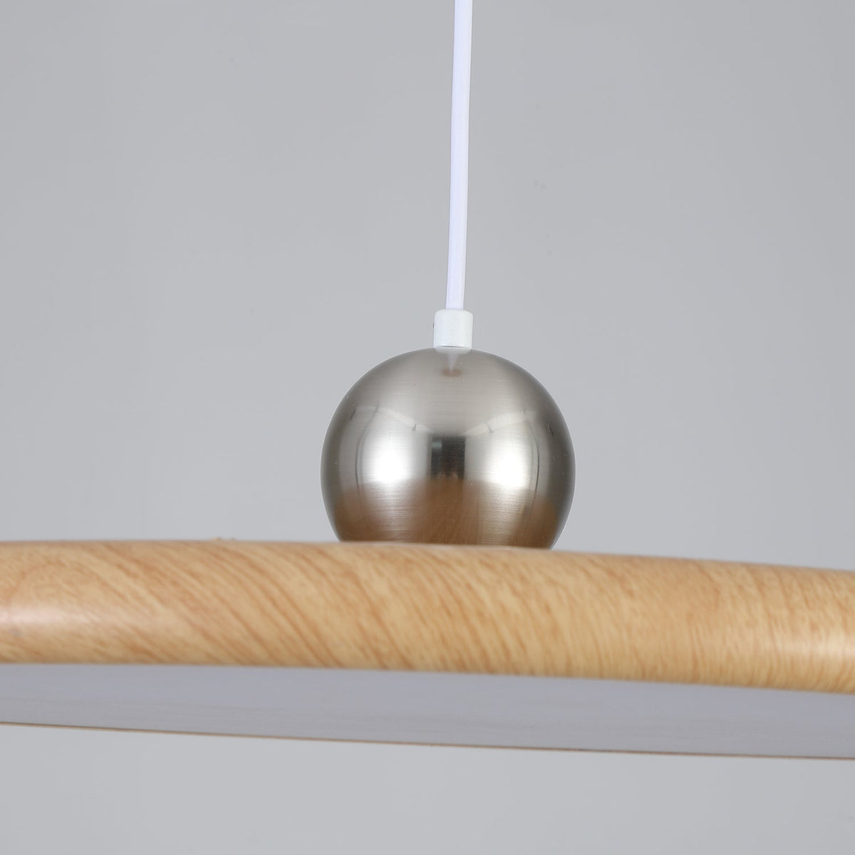 Ovalo Grain Pendant Light – Modern Wood Finish LED Hanging Lamp