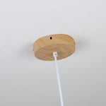 Ovalo Grain Pendant Light – Modern Wood Finish LED Hanging Lamp