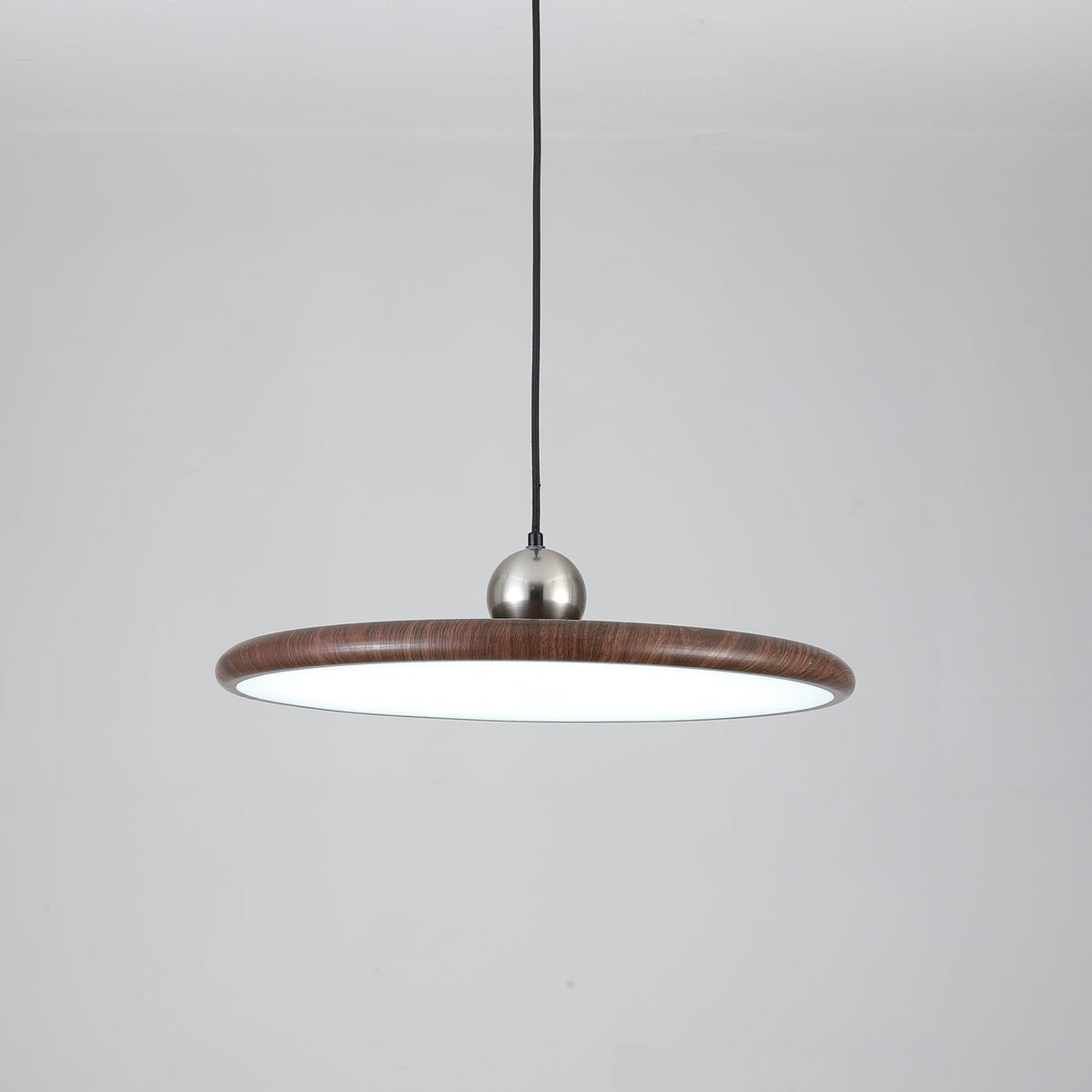 Ovalo Grain Pendant Light – Modern Wood Finish LED Hanging Lamp