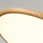 Ovalo Grain Pendant Light – Modern Wood Finish LED Hanging Lamp