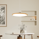 Ovalo Grain Pendant Light – Modern Wood Finish LED Hanging Lamp