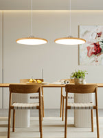 Ovalo Grain Pendant Light – Modern Wood Finish LED Hanging Lamp